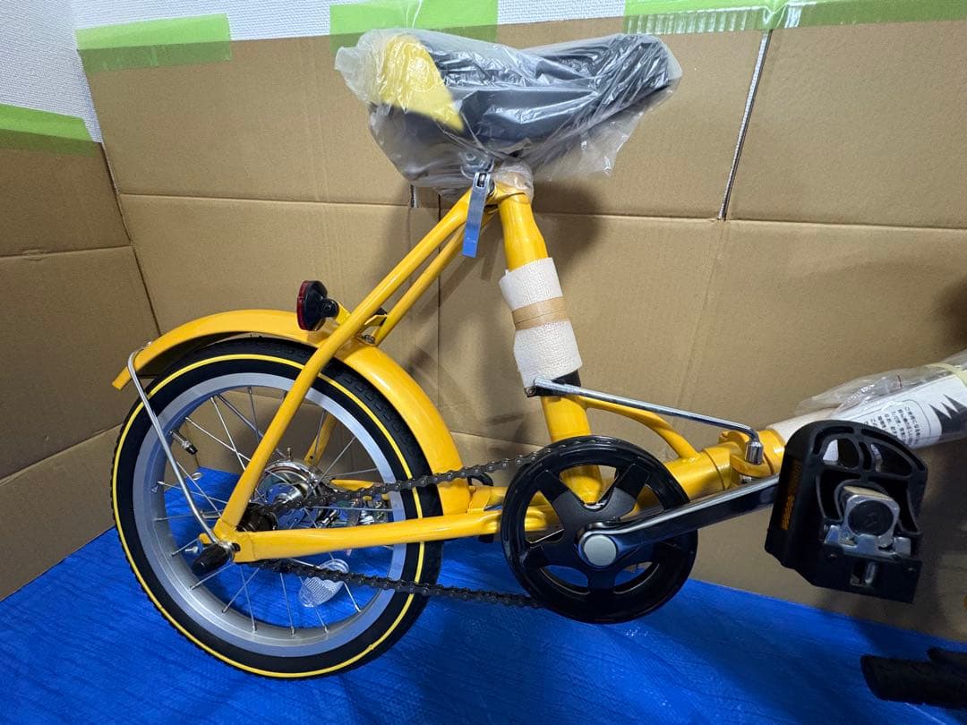 【堀川版】ATENZAアテンザ 折り畳み自転車　イエロー 16 新品未使用