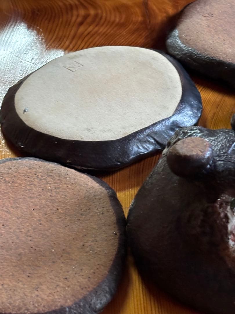 陶器 椿柄　焼物5点セット