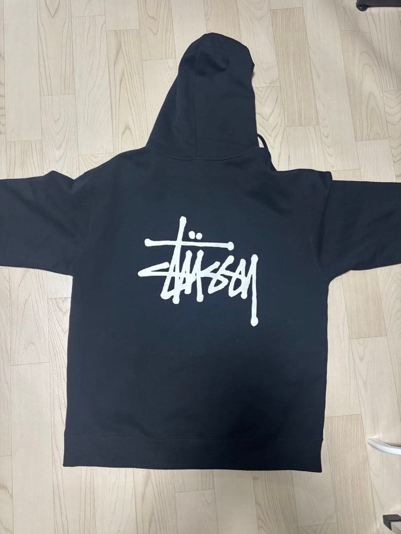 Stüssy ロゴパーカー 黒