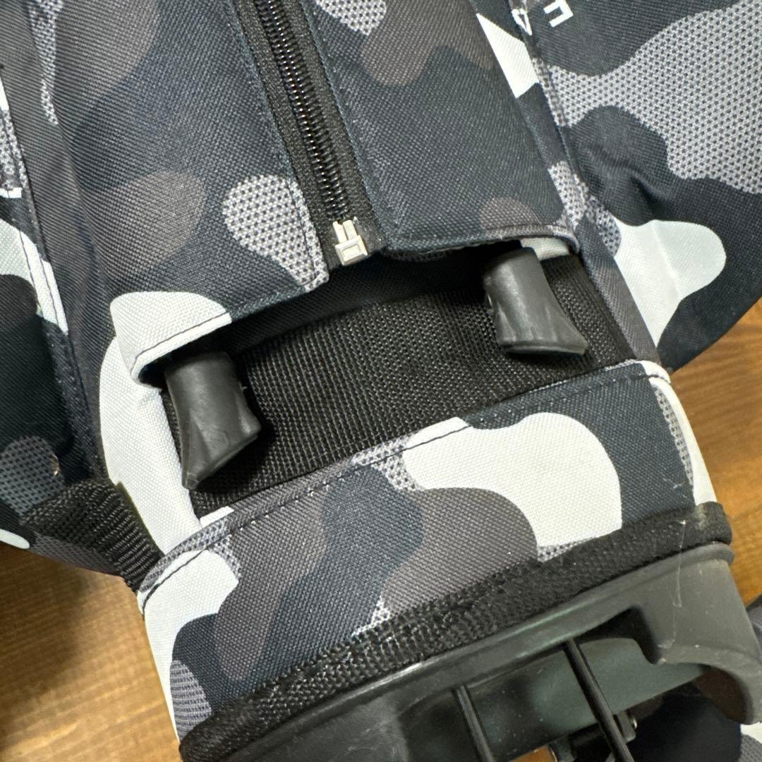 パーリーゲイツ キャディバッグ　ブラックカモ