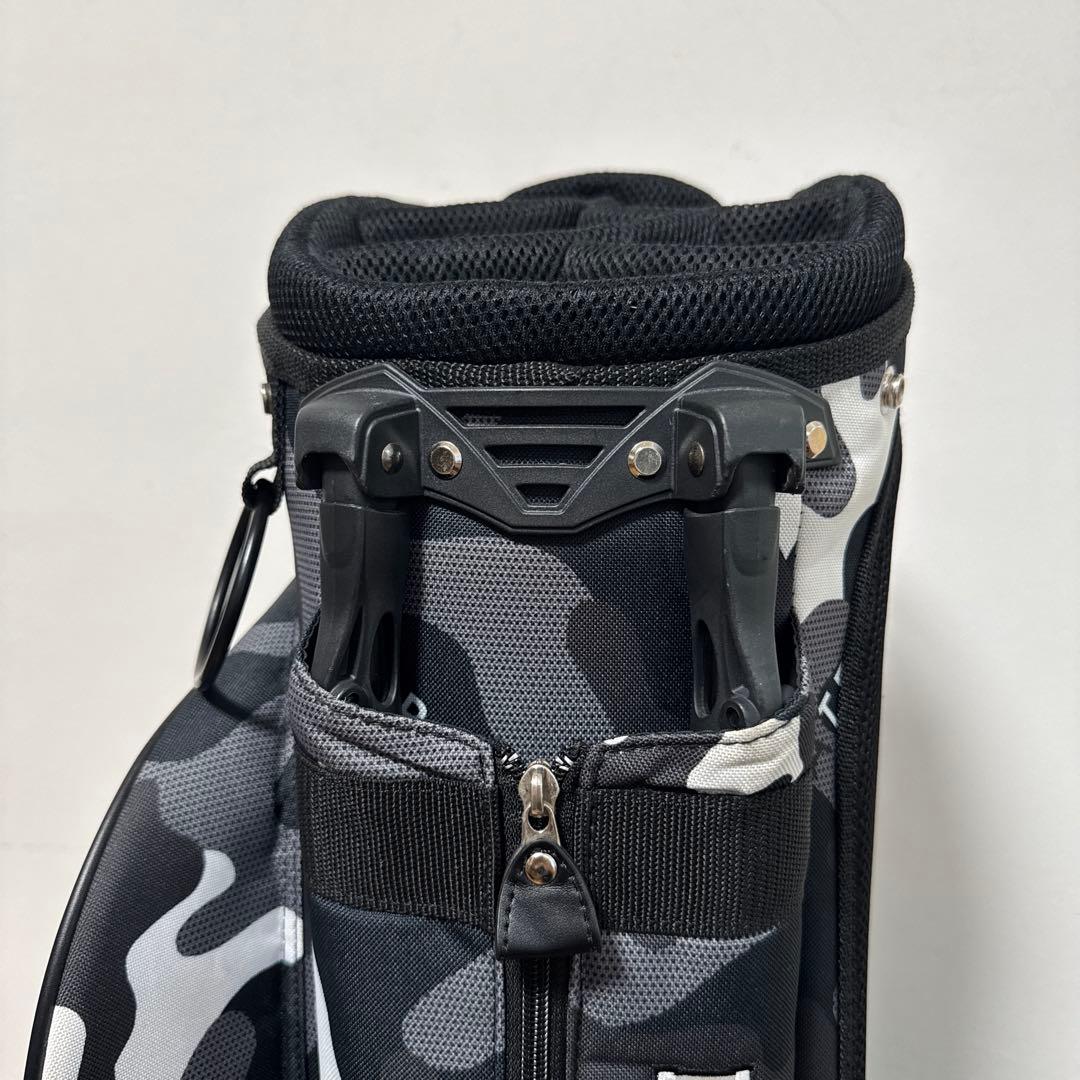 パーリーゲイツ キャディバッグ　ブラックカモ