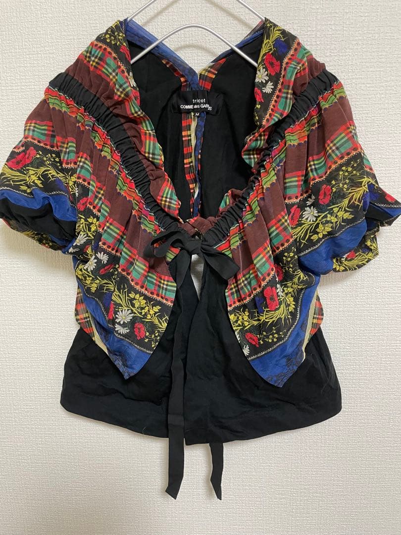 tricotCOMME des GARCONS変形バルーンスリーブカーディガン