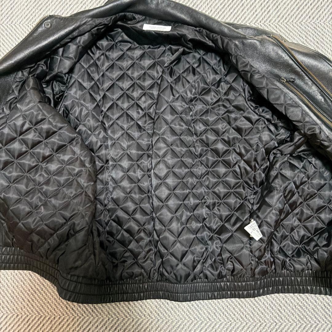【美品】JOURNAL STANDARD ラムダッドレザーブルゾン（ブラック）