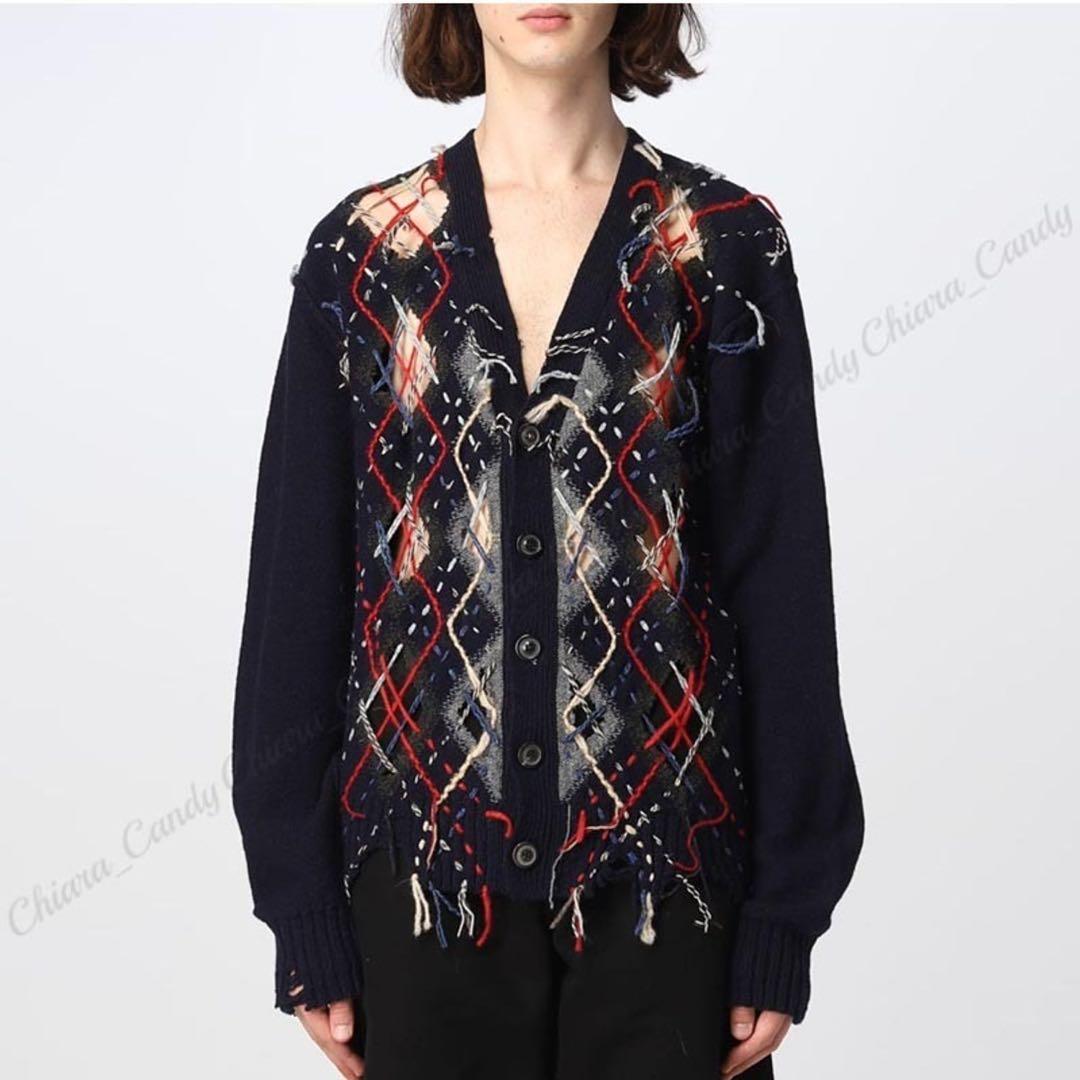 m*9様 Maison Margiela カットアウト カーディガン