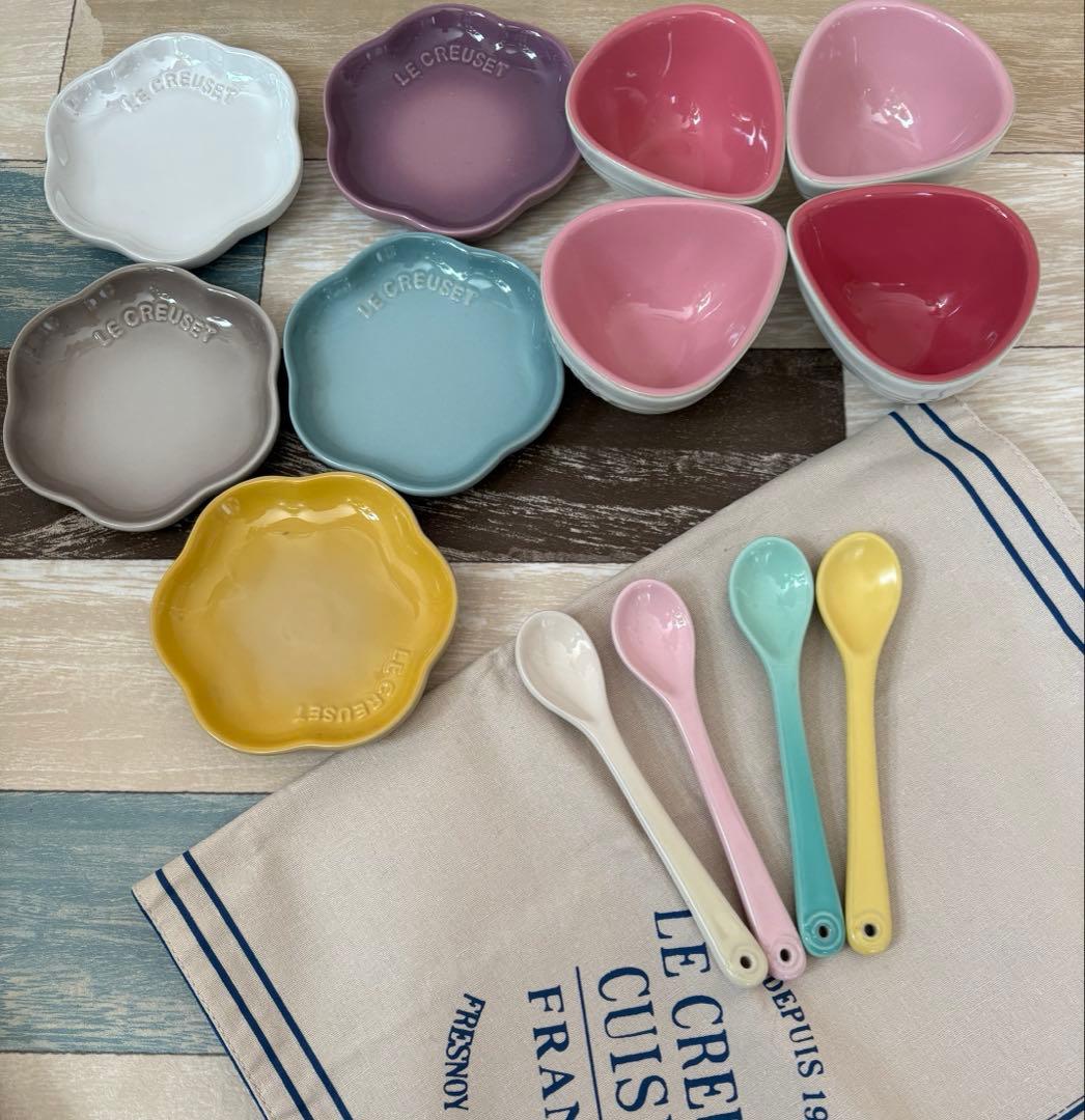 ル・クルーゼ　フラワーディッシュ ペダルディッシュ　スプーン おまとめ