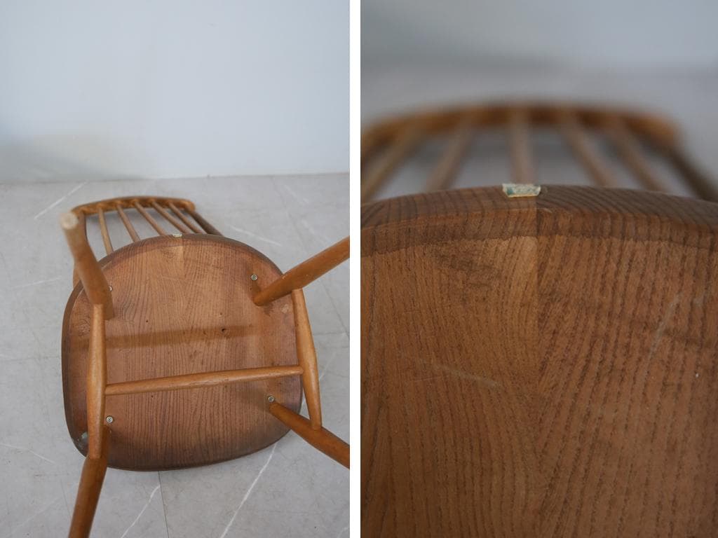 英国アンティークERCOLアーコールゴールドスミスチェア/イス(92-262-1