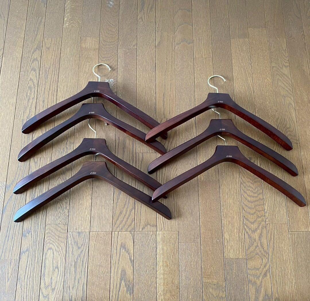 ナカタハンガー　AUT-09/木製メンズシャツハンガー　7本セット
