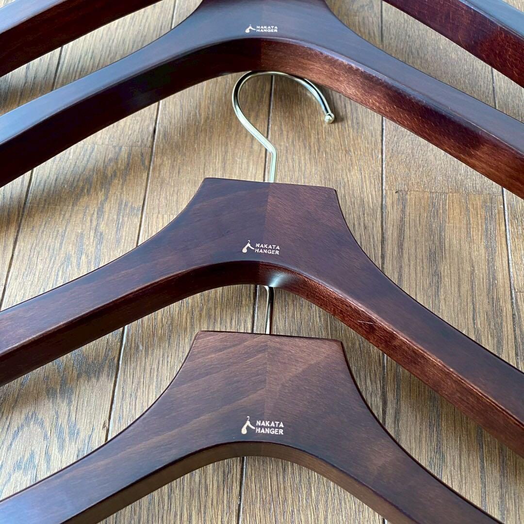 ナカタハンガー　AUT-09/木製メンズシャツハンガー　7本セット