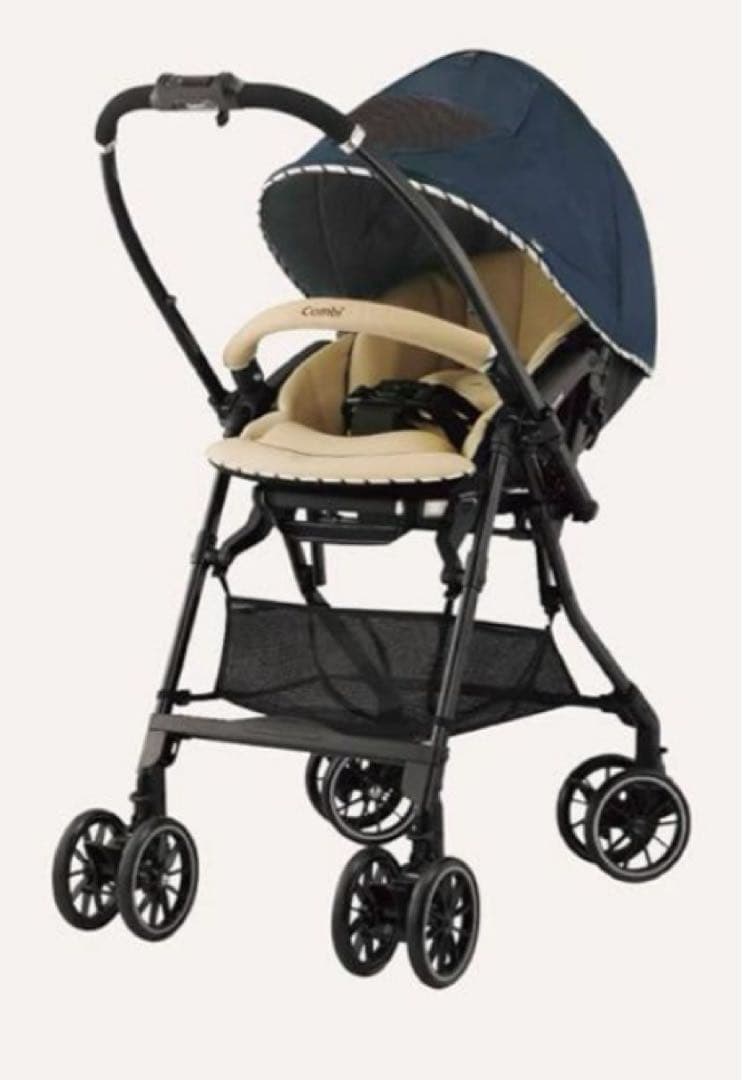 【美品】コンビ　ベビーカー　スゴカル　4キャス　ハンディ　エアー　両対面タイプ