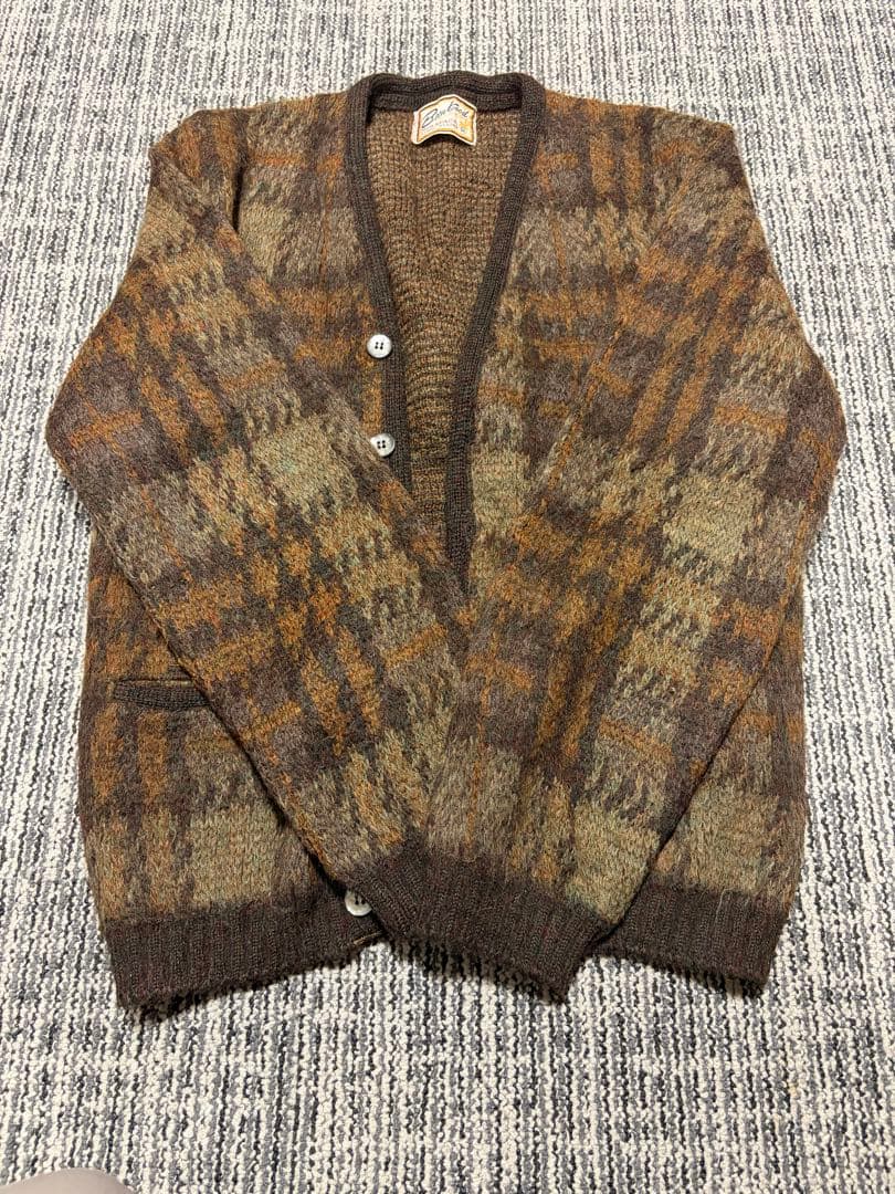 brentwood チェック柄カーディガン M