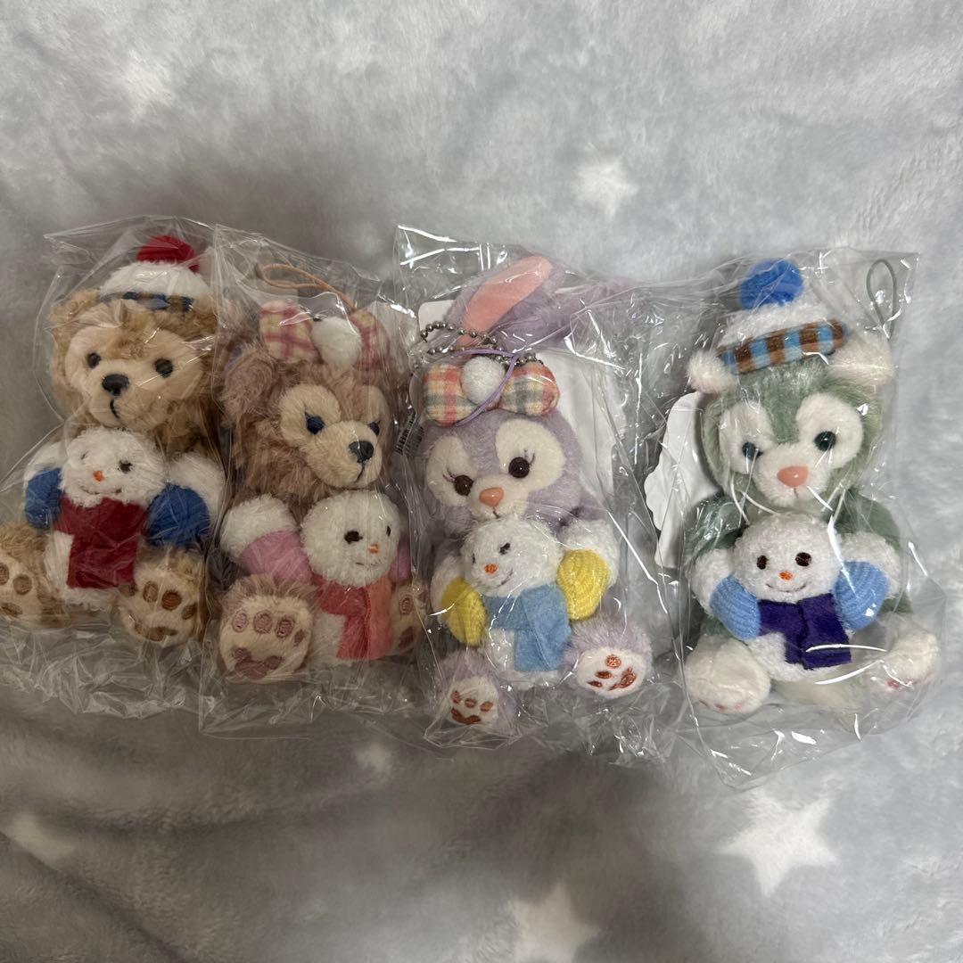 ダッフィーフレンズ　ウィンターホリデー　ぬいぐるみストラップ