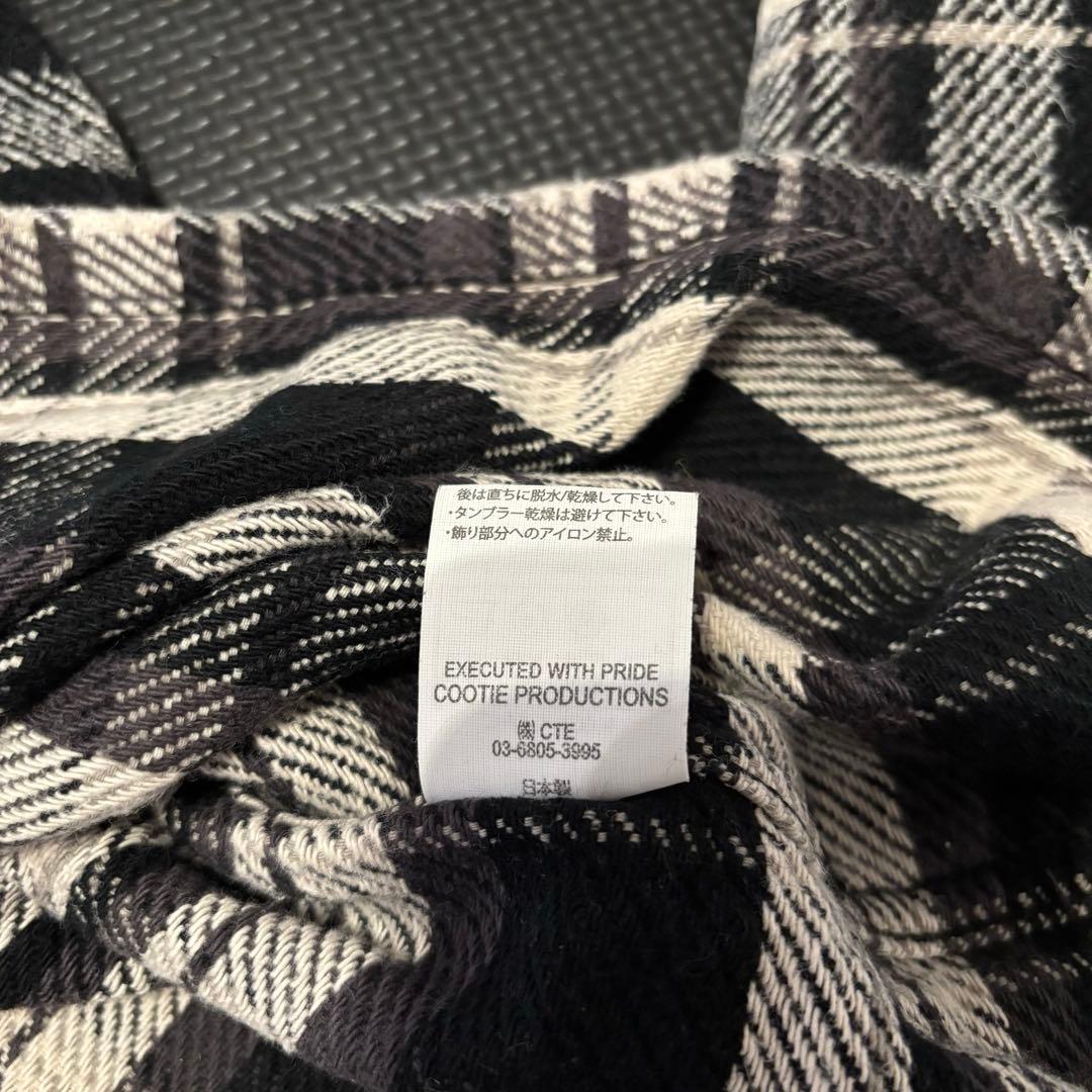 COOTIE PRODUCTIONS チェック柄ネルシャツ M クーティー