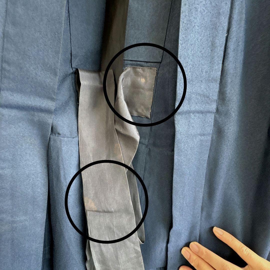 七五三　5歳　男の子　袴セット　紺　鷹　古典柄はかま袴丈54　中古品　61212