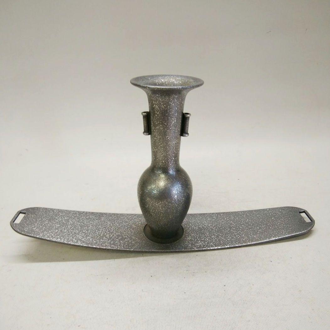 銅製　吊り花器　池坊好み　池坊花器