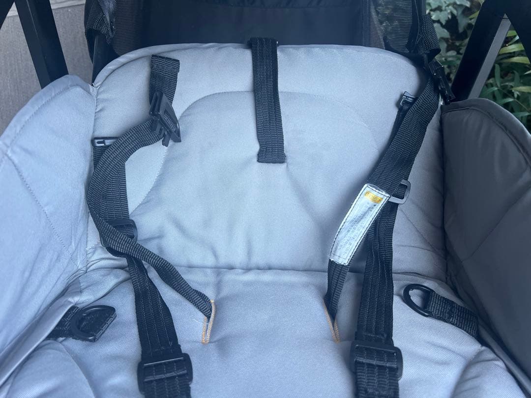 Joie ダブルベビーカー グレー　レインカバー付き