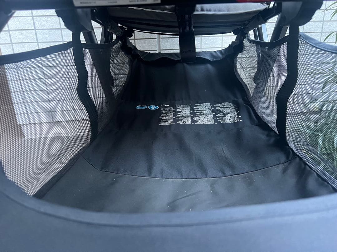 Joie ダブルベビーカー グレー　レインカバー付き