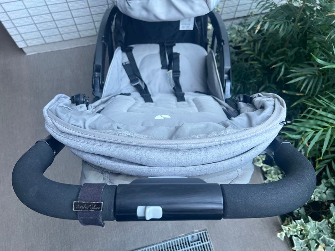 Joie ダブルベビーカー グレー　レインカバー付き