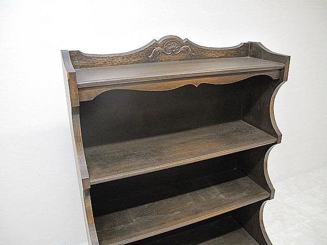 【神戸洋家具】ヴィンテージ カップボード W90cm 　飾り棚 ブックシェルフ