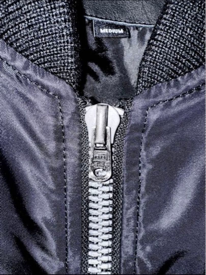 R13 longfit bomberjacket MA-1 黒 M