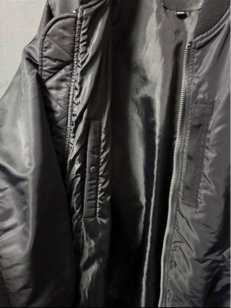 R13 longfit bomberjacket MA-1 黒 M