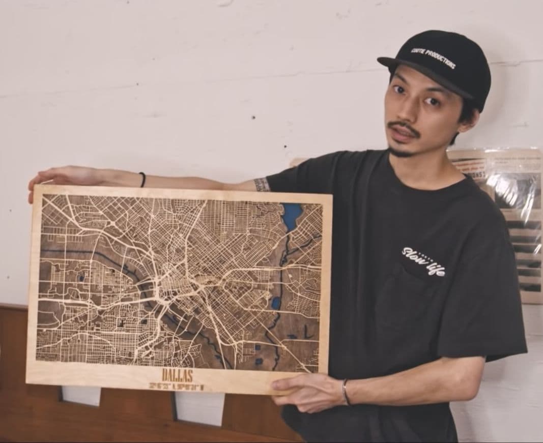 【TOKYO SLOW LIFE樋口氏】ENJOY THE WOOD 木製地図