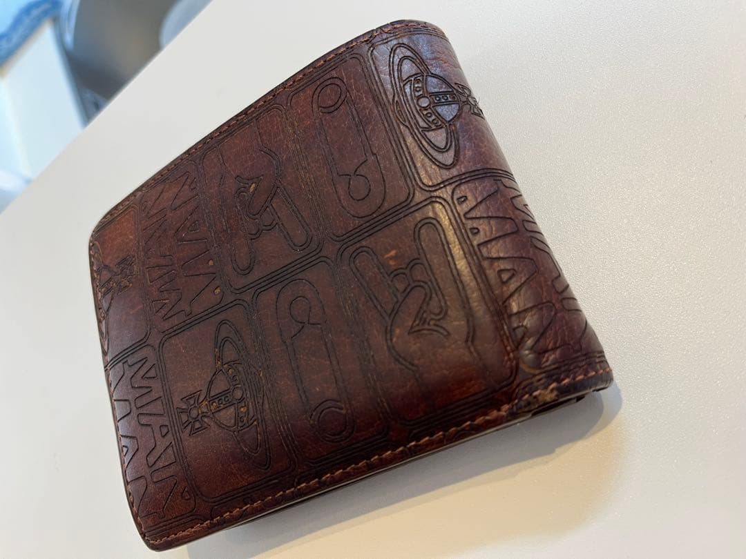 Vivienne Westwood VWK672水牛本革　二つ折り財布　ビビアン