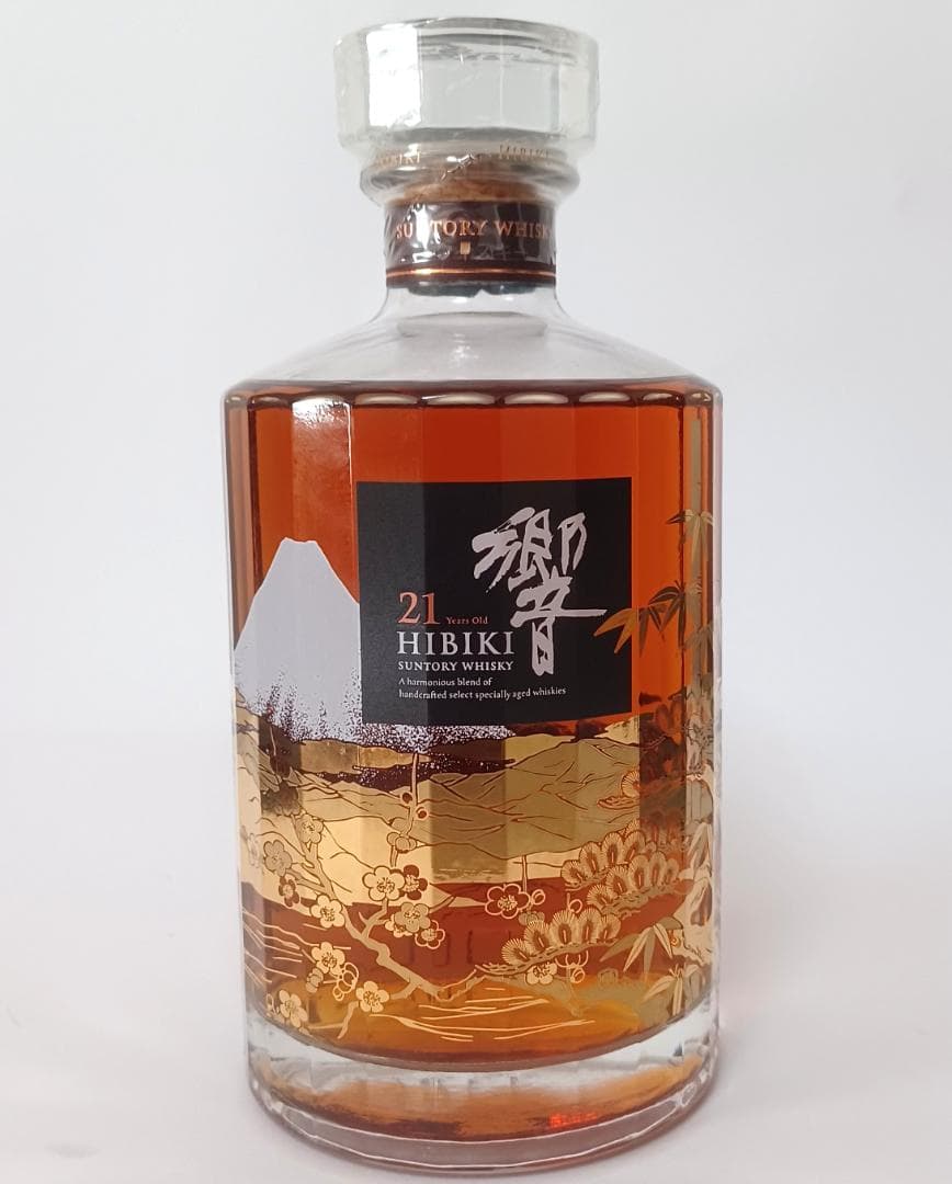 ウイスキー響 21年 意匠ボトル 花鳥風月 43% 700ml 白箱　新品未開封