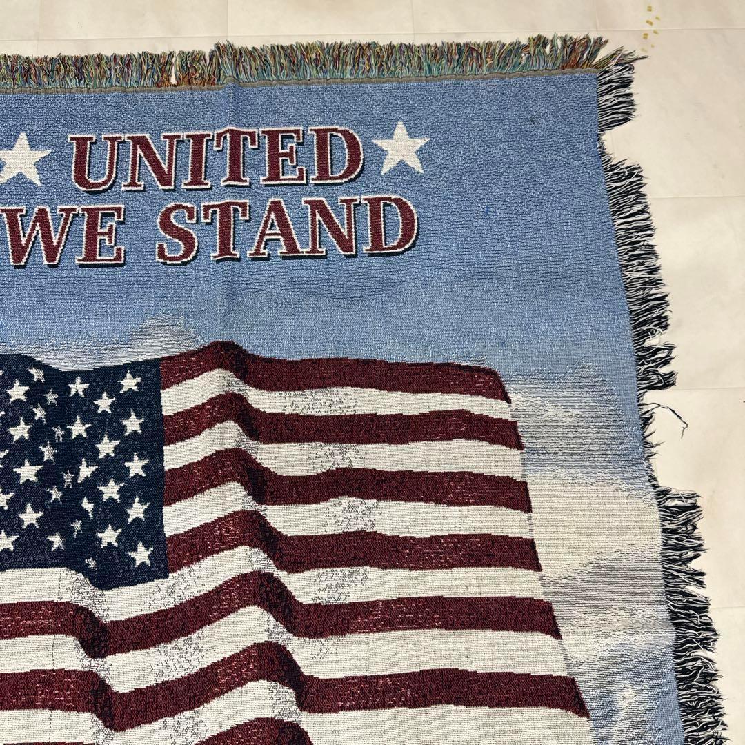 星条旗　マルチカバー　ソファーカバー　ヴィンテージラグ　178x131