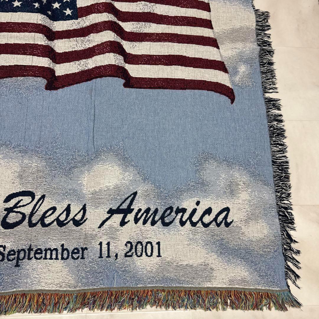 星条旗　マルチカバー　ソファーカバー　ヴィンテージラグ　178x131