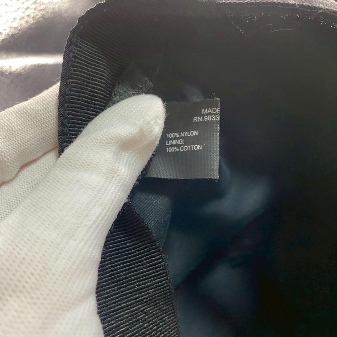 【極美品】PRADA ブラック ベースボールキャップ　XL メンズ　ナイロン