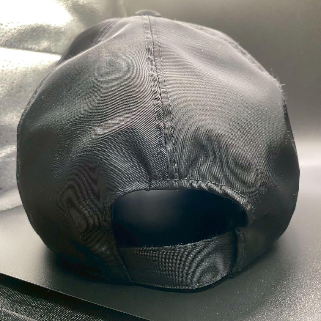 【極美品】PRADA ブラック ベースボールキャップ　XL メンズ　ナイロン