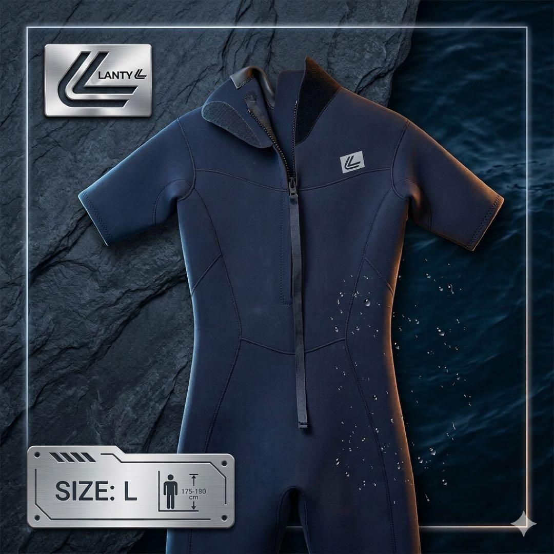 サーフィン ウェットスーツ 半袖 夏 シーガル LANTY WET SUITS