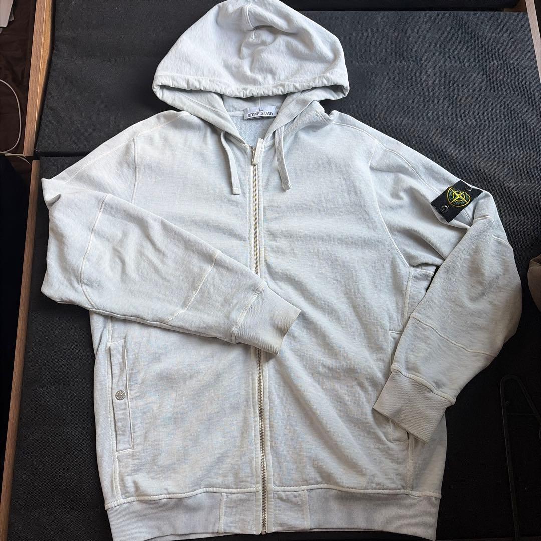 STONE  水色 パーカー