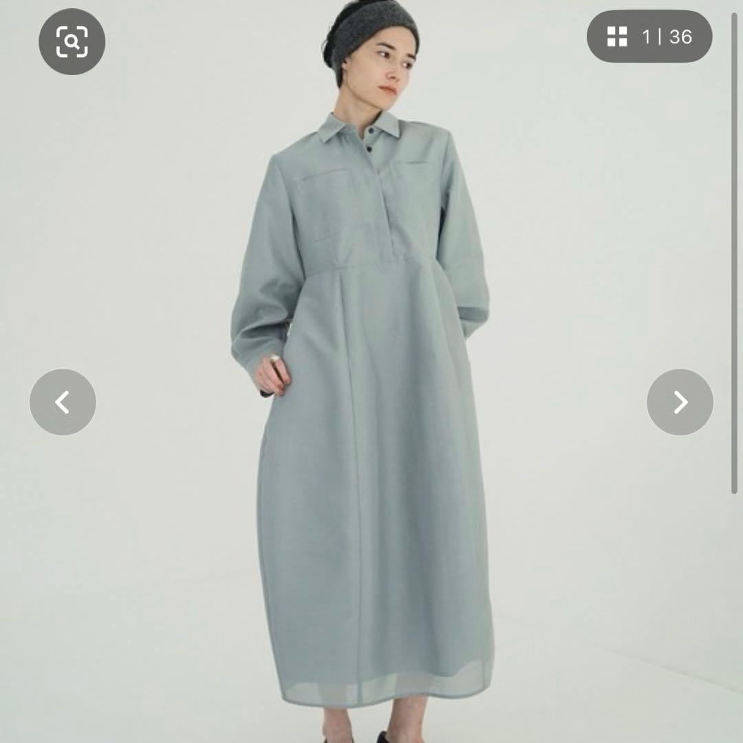 【clane】 FLUFFY SHEER SHAPE ONEPIECE 1