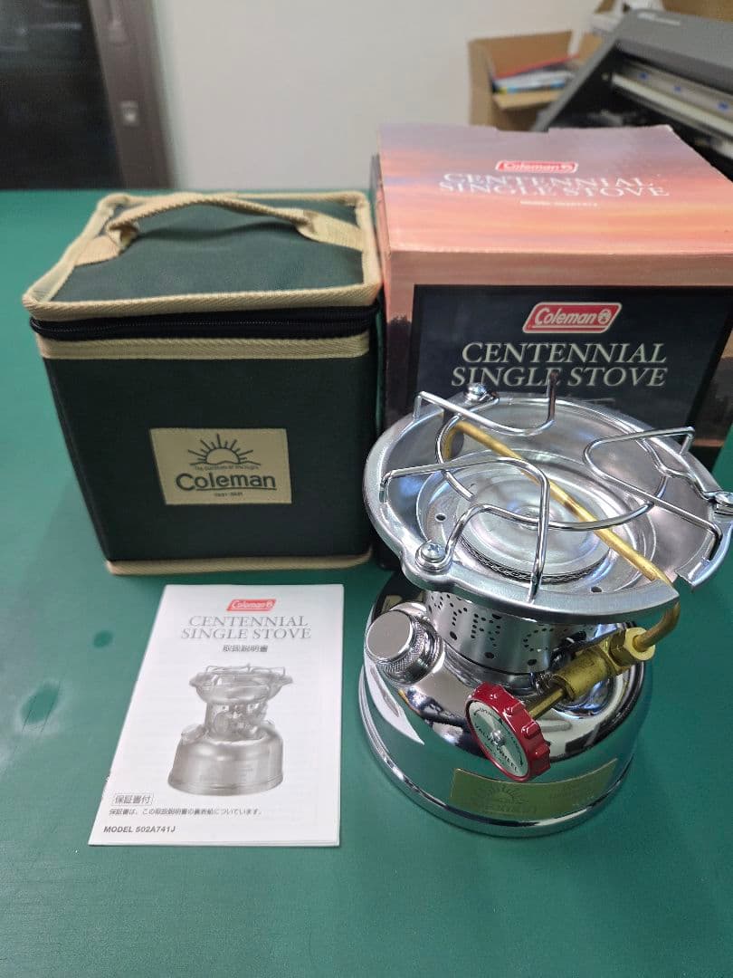 未使用　コールマン:センテニアルランタン&センテニアルシングルストーブのセット