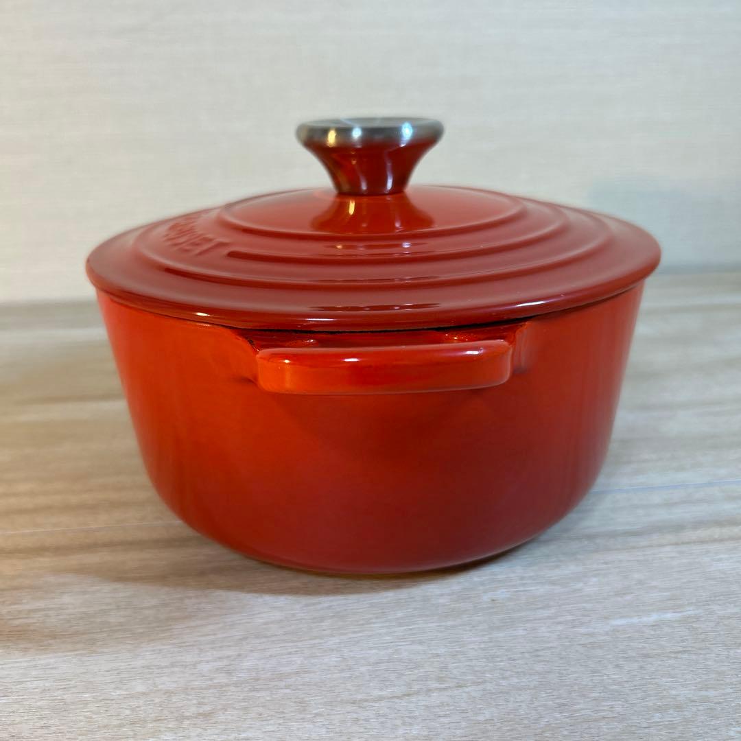 ルクルーゼ　ココットロンド　18cm チリレッド　両手鍋　鍋