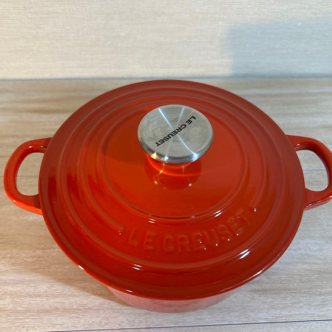 ルクルーゼ　ココットロンド　18cm チリレッド　両手鍋　鍋