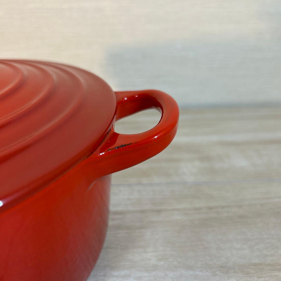 ルクルーゼ　ココットロンド　18cm チリレッド　両手鍋　鍋