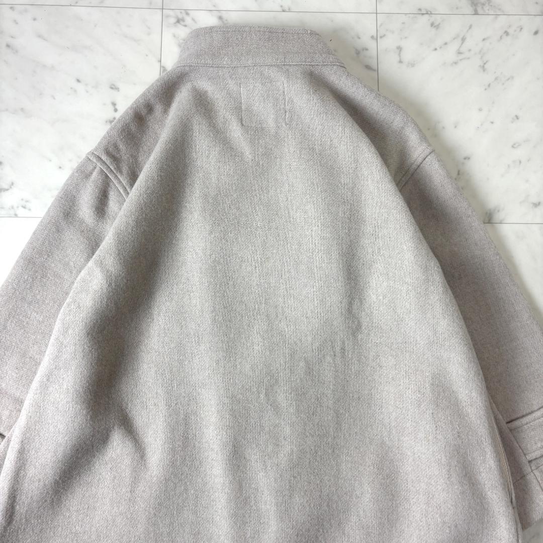 グランマママドーター F スタンドカラーダッフルコート メルトンコート ベージュ