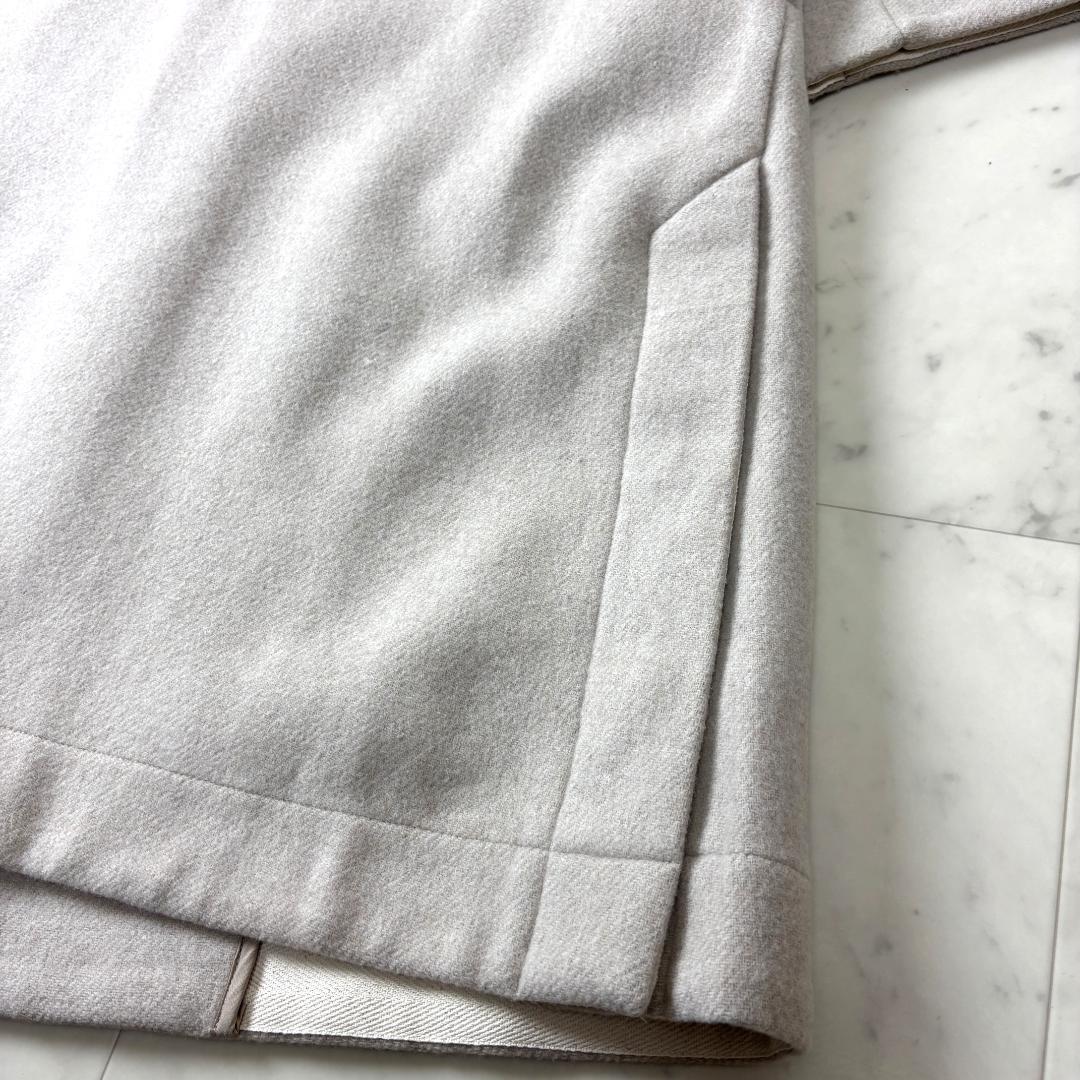 グランマママドーター F スタンドカラーダッフルコート メルトンコート ベージュ