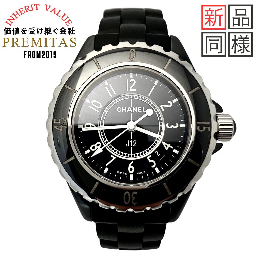 【内部点検済】CHANELシャネル j12　腕時計　クォーツ　セラミック 33