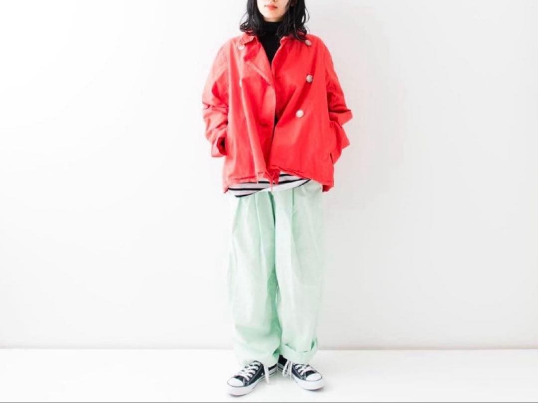 Veritecoeur ST-102 ダブルボタンショートコート◻︎レッド