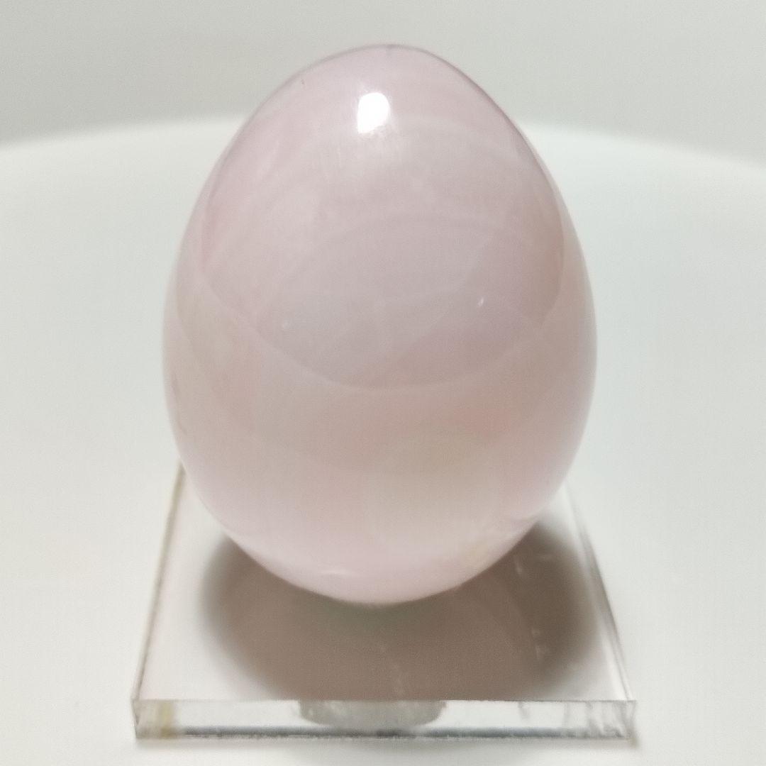 パワーストーン　天然石　ピンクカルサイト　エッグ型　164g　No.258