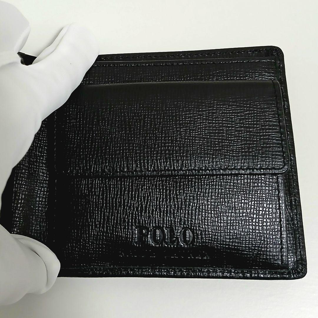 【新品未使用】ポロ ラルフローレン ブラック　 二つ折り財布