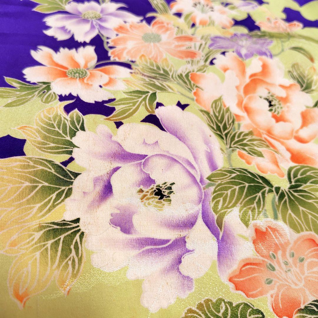 七五三　大正ロマン　アンティーク着物　縮緬