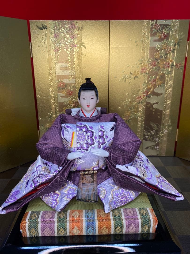 東京久月　雛人形　収納セット・東帯十二単姿・間口約５９×奥行約３４×高さ約５８㎝