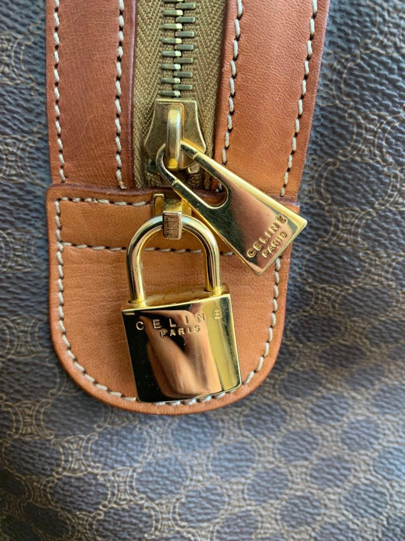 セリーヌ　2way ボストンバッグ　マカダム　トリオンフ