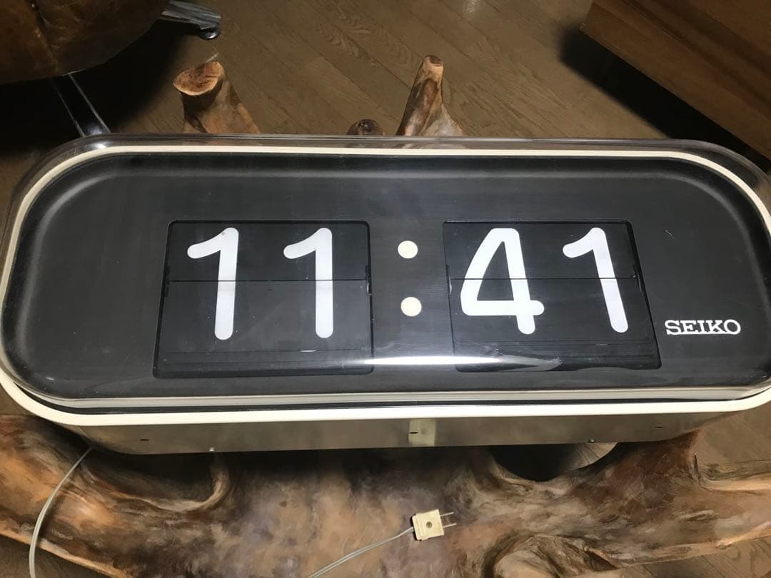 【ジャンク】巨大　パタパタ時計　SEIKO
