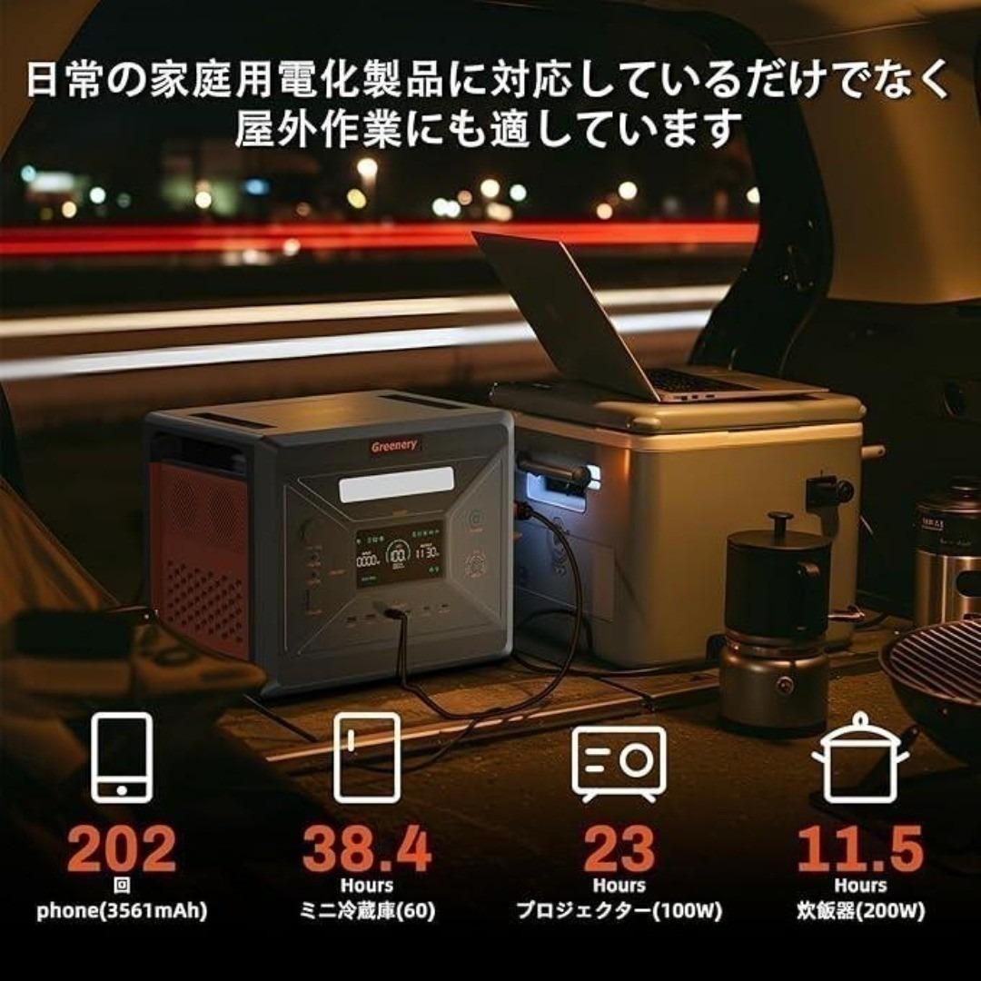 新品未開封　大容量 ポータブル電源 2300Wh　Greenery G2500