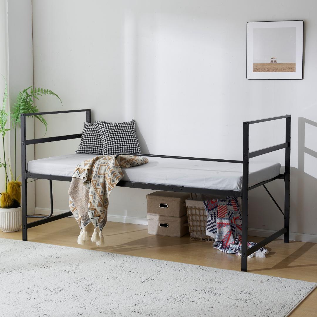 人気再入荷！ロフトベッド （S）収納 一人暮らし【高さ調整出来る】　BLACK